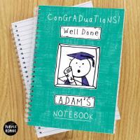 Personalised Purple Ronnie A5 Graduation Notebook Extra Image 2 Preview